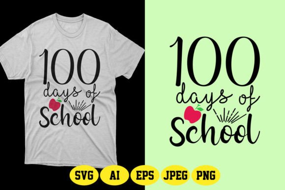 100 Days of School SVG Design