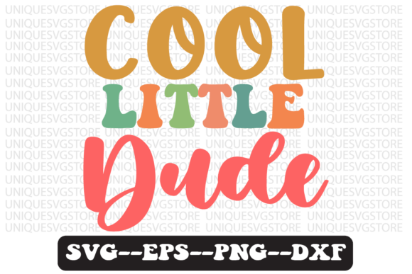 Cool Little Dude Quote Retro SVG Design