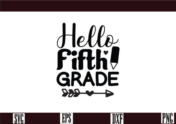 Hello Fifth Grade SVG