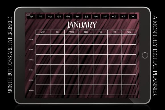 Rose Digital Monthly Calendar Planner: A Thoughtful Shift in Digital Time Management